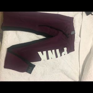 Pink sweat pants